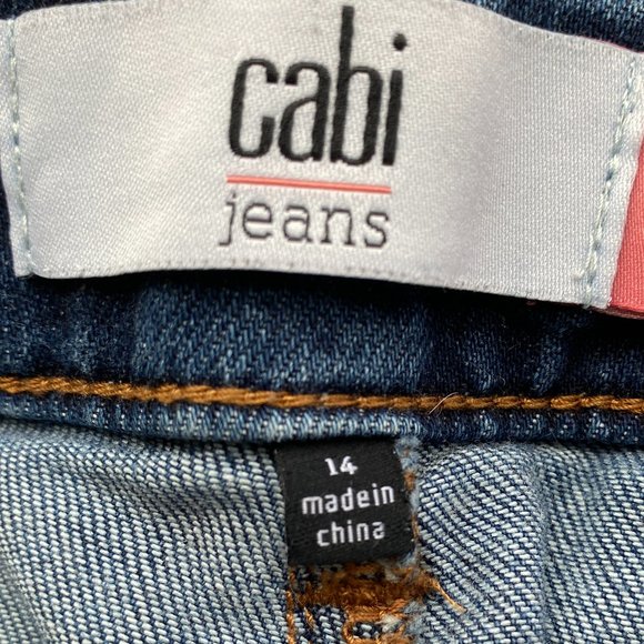 CAbi Deconstructed Curvy Skinny Jeans - Size 14 - High Rise, Denim, #5091 - Picture 8 of 11